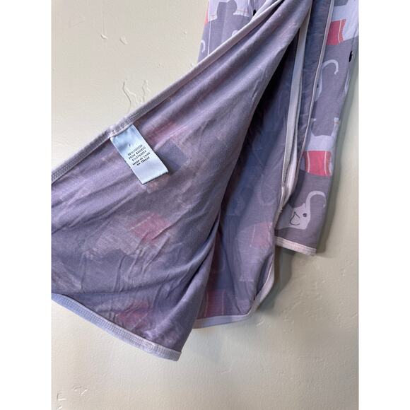 Kickee Pants Swaddle Blanket Feather Indian Elephant - Picture 3 of 6